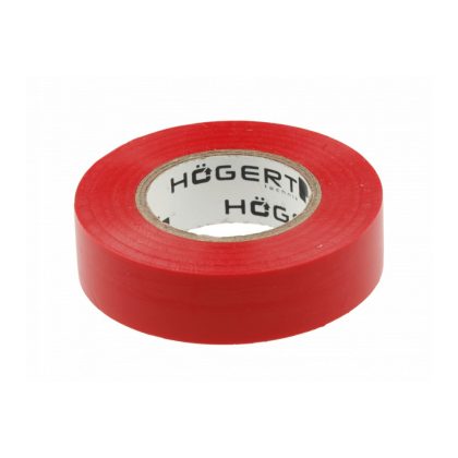   HÖGERT HT1P282 Szigetelőszalag 0.13 mm x 19 mm x 20 m, piros