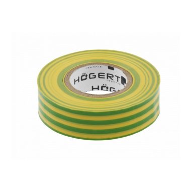 HÖGERT HT1P286 Szigetelőszalag PVC, sárga-zöld