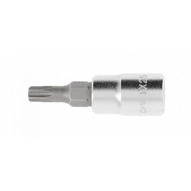 HÖGERT HT1S677 Szabotázs torx bit foglalat 25 mm-es furattal 25 mm, 1/4"