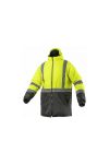 HÖGERT HT5K330-3XL LEDA Hi-Vis sárga figyelmeztető kabát parka szigetelt 3XL (58)