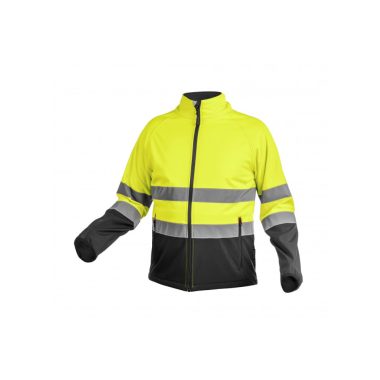 HÖGERT HT5K335-2XL EXTER softshell figyelmeztető kabát, sárga 2XL (56)