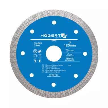 HÖGERT HT6D722 Gyémánt penge 125 mm