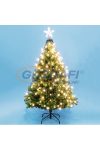 HOME LKD 200 TREE LED-es fénypiramis csúcsdísszel, meleg fehér, 8x2,4 m