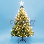   HOME LKD 200 TREE LED-es fénypiramis csúcsdísszel, meleg fehér, 8x2,4 m