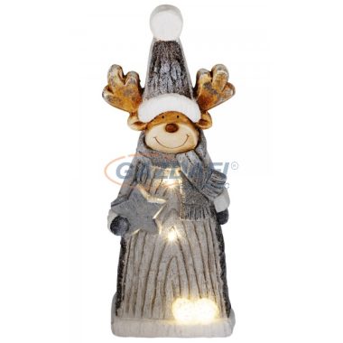 HOME KDC 31 LED-es kerámia figura, rénszarvas