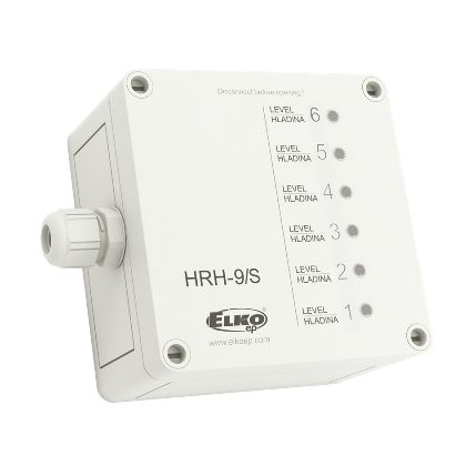   Elko HRH-9/S kiegészítő (külső) LED-es szintjelző a HRH-9 típusú szintkapcsolóhoz csatlakoztatva távoli vizuális szintellenőrzésre