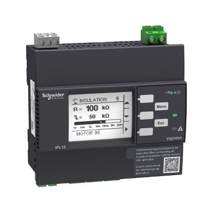   SCHNEIDER IMDIFL12MC Vigilohm fejlett 12 csatornás hibalokátor Modbus kommunikációval- Kórház 110-230VAC - 125/250VDC