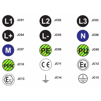   TRACON JC04 Jelölőcimke (öntapadós, L+)30 db/A5 d=20 mm, 30 db/csomag