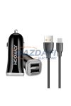 JOYROOM 21981 2xUSB Autós Töltőfej+Micro USB Adatkábel