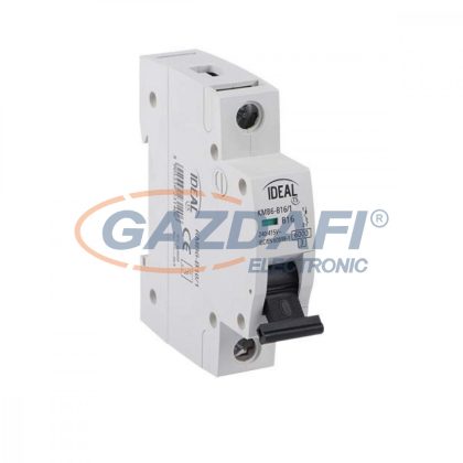   KANLUX 23141 KMB6-B10/1 IP20 , 10A , 220-240V, 50/60Hz AC , 76 x 82 x 18 mm , világosszürke /fekete