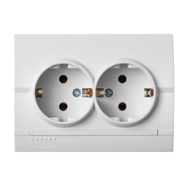 KANLUX 25095 LOGI 02-1270-102 Schuko földelt dupla dugalj komplett
16A - 250V~