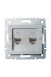 KANLUX 25229 LOGI 02-1420-043 Dupla adatcsatlakozó aljzat, független (2xRJ45 Cat 6 Jack)