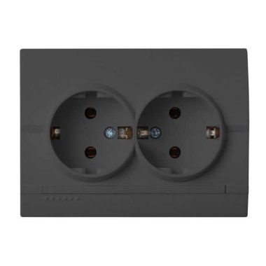 KANLUX 25272 LOGI 02-1270-141 Schuko földelt dupla dugalj komplett
16A - 250V~