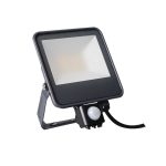   KANLUX 33887 IQ-LED FL-30W-NW-SE reflektor mozgásérzékelővel fekete 30W 3450lm 4000K IP44