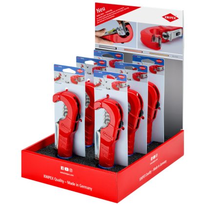   KNIPEX 00 18 01 V38 görgös csővágó 6-35mm Display 903102SB TubiX® (1db-ra vonatkozik az ár)