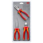   KNIPEX 00 31 30 BK V03 KNIPEX VDE Elektromos készlet 3 részes