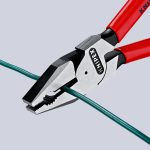   KNIPEX 02 01 180 SB Kombifogó Műanyaggal Bevonva Feketére Foszfátozott