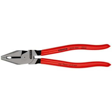 KNIPEX 02 01 225 SB Erő Kombifogó Műanyaggal Bevonva Feketére Foszfátozott