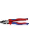 KNIPEX 02 02 225 T BK Erő kombifogó rögzítőszemmel feketére foszfátozott 225 mm