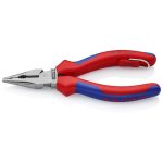   KNIPEX 08 22 145 T BK Hegyes kombinált fogó rögzítőszemmel feketére foszfátozott 145 mm