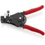   KNIPEX 12 11 180 EAN Huzalcsupaszító fogó alakkésekkel feketére lakkozott 180 mm