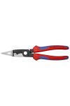 KNIPEX 13 82 200 SB Elektromos szerelőfogó feketére foszfátozott 200 mm