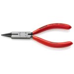   KNIPEX 19 01 130 SB Kerekcsőrű fogó vágóéllel (ékszerész fogó) feketére foszfátozott 130 mm