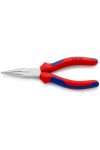 KNIPEX 25 05 160 Fél-kerek csőrű fogó vágóéllel (Rádiófogó) 160 x 56 x 18 mm