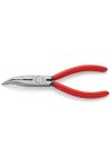 KNIPEX 25 21 160 SB Fél-kerek csőrű fogó vágóéllel (Rádiófogó) feketére foszfátozott 160 mm