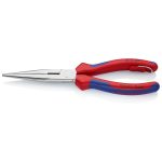   KNIPEX 26 15 200 T BK Fél-kerek csőrű fogó vágóéllel (gólyacsőr fogó) krómozott 200 mm