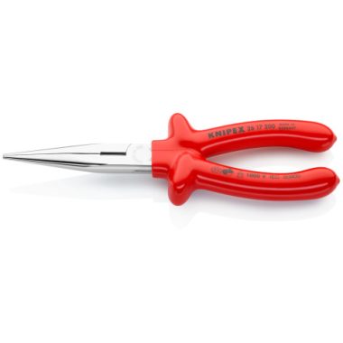 KNIPEX 26 17 200 Fél-kerek csőrű fogó vágóéllel (gólyacsőr fogó) 200 x 60 x 28 mm