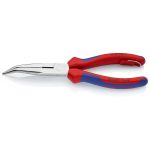   KNIPEX 26 25 200 T BK Fél-kerek csőrű fogó vágóéllel (gólyacsőr fogó) krómozott 200 mm