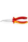 KNIPEX 26 26 200 T Fél-kerek csőrű fogó vágóéllel (gólyacsőr fogó) TT 200 x 54 x 27 mm