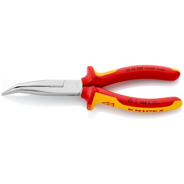 KNIPEX 26 26 200 Fél-kerek csőrű fogó vágóéllel (gólyacsőr fogó) 200 x 56 x 19 mm