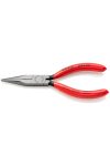 KNIPEX 30 21 140 SB hosszú orrfogó, műanyag bevonatú fekete atramentált 140 mm (önkiszolgáló kártya/buborékfólia)