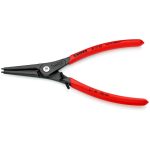   KNIPEX 49 31 A3 Precíziós Seeger-gyűrű fogó Külső gyűrűkhöz, (tengelyek) Túlfeszítés elleni védelemmel 225 x 49 x 14 mm