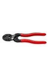 KNIPEX 71 31 160 SB kompakt csavarvágók mélyedéssel a vágóélben fekete atramentizált, műanyag bevonattal 160 mm