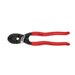   KNIPEX 71 31 200 SB kompakt csavarvágó műanyag bevonatú fekete atramentált 200 mm