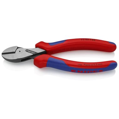 KNIPEX 73 02 160 SB X-Cut Kompakt oldalcsípőfogó nagy áttételű feketére foszfátozott 160 mm