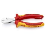   KNIPEX 73 06 160 T BK X-Cut Kompakt oldalcsípőfogó rögzítőszemmel krómozott VDE 160 mm