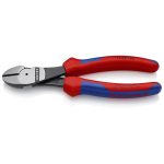   KNIPEX 74 02 180 SB Erő-kímélő oldalcsípőfogó feketére foszfátozott 180 mm