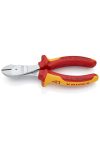 KNIPEX 74 06 160 SB  Erő-kímélő oldalcsípőfogó krómozott VDE 160 mm