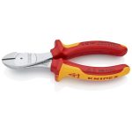   KNIPEX 74 06 160 SB  Erő-kímélő oldalcsípőfogó krómozott VDE 160 mm