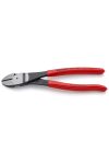 KNIPEX 74 21 200 SB  Erő-kímélő oldalcsípőfogó feketére foszfátozott 200 mm