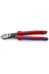 KNIPEX 74 22 250 T BK Erő-kímélő oldalcsípőfogó rögzítőszemmel feketére foszfátozott 250 mm