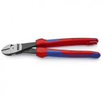   KNIPEX 74 22 250 T BK Erő-kímélő oldalcsípőfogó rögzítőszemmel feketére foszfátozott 250 mm