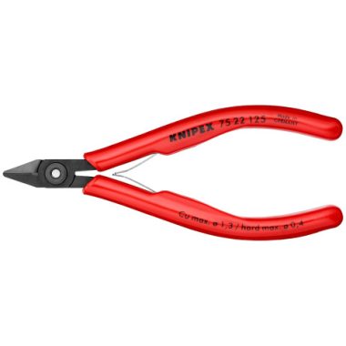 KNIPEX 75 22 125  Elektronikai oldalcsípőfogó 125 x 60 x 14 mm