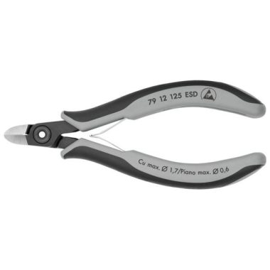 KNIPEX 79 12 125 ESD Precíziós-elektronikai oldalcsípőfogó ESD barnított 125 mm