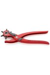 KNIPEX 90 70 220 EAN Revolver-Lyukasztófogó piros porfesték-bevonattal 220 mm