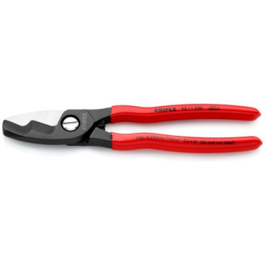 KNIPEX 95 11 200 Kábelolló Kettős vágóéllel 200 x 21 x 15 mm